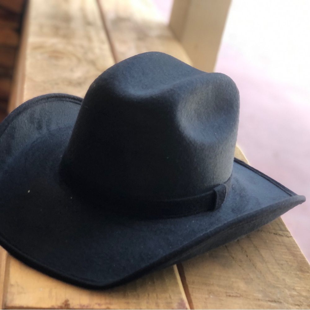 Black kids cowboy hat unisex - Picture 2 of 2